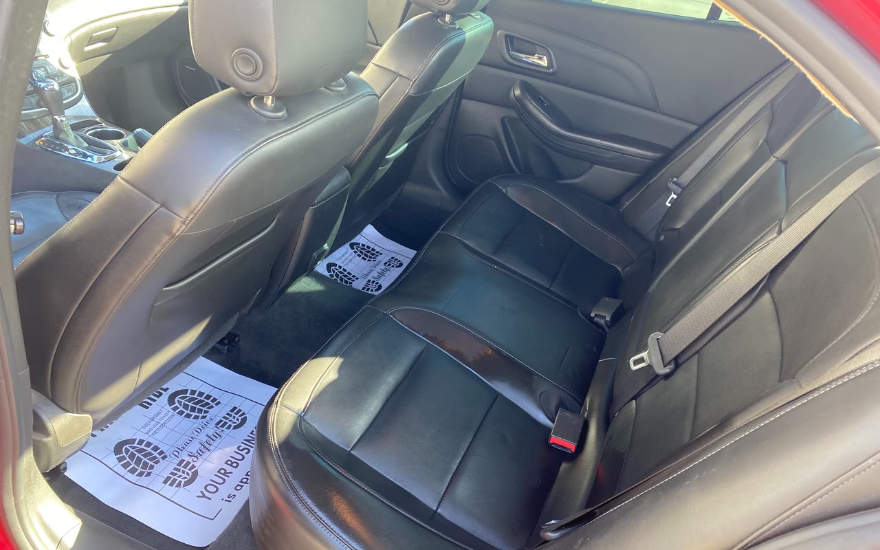 The Chevy Malibu's back seat