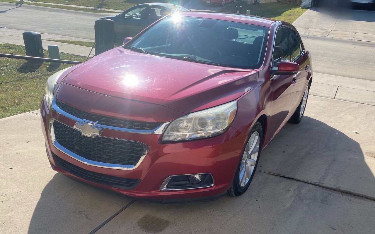 Our Chevy Malibu from the front left