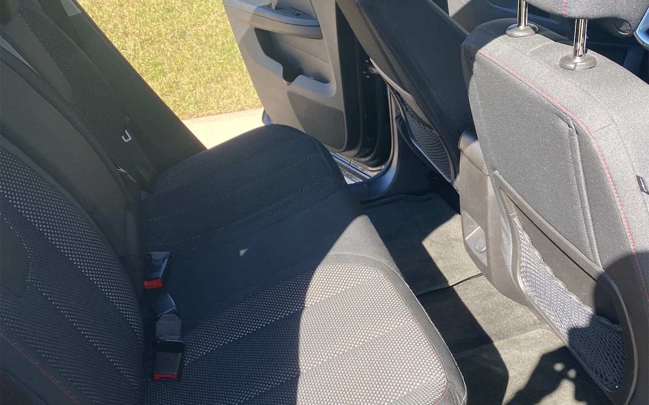 The GMC Terrain's back seat