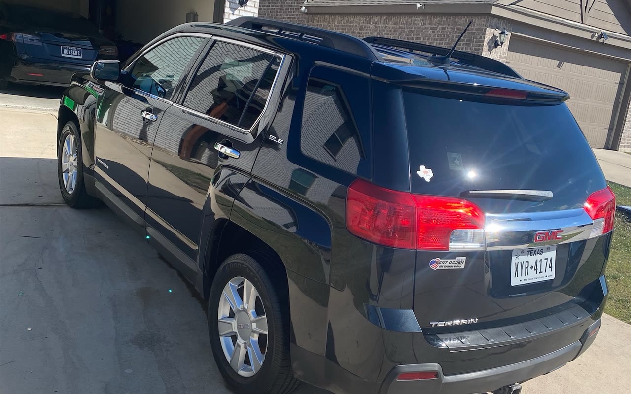 Our GMC Terrain from the rear